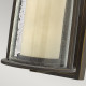 Applique da parete per esterni in alluminio con diffusore in vetro a 1 luce