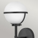 Lampada a parete in acciaio diffusore in vetro semitrasparente da design moderno