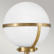 Lampada a parete in acciaio diffusore in vetro semitrasparente da design moderno
