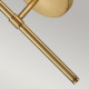 Lampada a parete in acciaio diffusore in vetro semitrasparente da design moderno