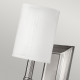 Lampada a parete rustica in acciaio con diffusore in tessuto a 1 luce