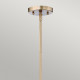Lampada a sospensione design moderno in acciaio diffusore in vetro trasparente
