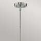 Lampada a sospensione design moderno in acciaio diffusore in vetro trasparente