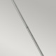 Lampada a sospensione design moderno in acciaio diffusore in vetro trasparente