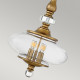 Lampadario grande rustica in acciaio con diffusore in vetro a 5 luci