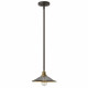 Lampada a sospensione in acciaio diffusore a rete a 1 luce dal design industrial