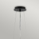 Lampada a sospensione moderna con struttura e paralume in acciaio 6 lampadine