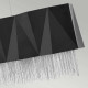 Lampada a sospensione moderna lineare con paralume in acciaio a 6 lampadine