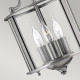 Lampadario piccolo moderno in acciaio con diffusore in vetro a 3 luci