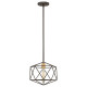 Lampada a sospensione singola in bronzo diffusore a 1 luce dal design moderno