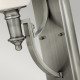 Lampada da parete da arredo struttura in acciaio con diffusore in vetro a 1 luce