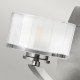 Lampada da parete in acciaio con diffusore in vetro a 1 luce a LED G9