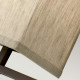 Lampada da parete in acciaio con paralume in tessuto dal design moderno