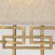 Lampada da parete in acciaio con paralume in tessuto dal design moderno