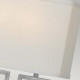 Lampada da parete in acciaio con paralume in tessuto dal design moderno
