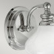 Lampada da parete in acciaio diffusore in vetro a LED G9 dal design moderno