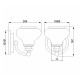 Lampada da parete in acciaio diffusore in vetro a LED G9 dal design moderno