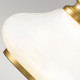 Lampada da parete in acciaio diffusore in vetro a LED G9 dal design moderno