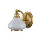 Lampada da parete in acciaio diffusore in vetro a LED G9 dal design moderno