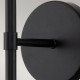 Lampada da parete in acciaio diffusore in vetro trasparente da design moderno