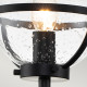 Lampada da parete in acciaio diffusore in vetro trasparente da design moderno