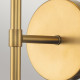 Lampada da parete in acciaio diffusore in vetro trasparente da design moderno