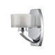 Lampada da parete in acciaio per bagno con diffusore in vetro a 1 luce a LED G9