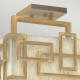 Lampada da soffitto in acciaio con paralume in tessuto dal design moderno