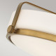 Lampada da soffitto media moderna in acciaio con diffusore in vetro a 3 luci