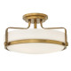 Lampada da soffitto media moderna in acciaio con diffusore in vetro a 3 luci