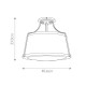 Lampada da soffitto moderna con struttura in acciaio e diffusore in tessuto