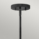 Lampada da soffitto piccola con struttura in acciaio e diffusore in tessuto