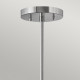 Lampada da soffitto piccola con struttura in acciaio e diffusore in tessuto