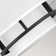 Lampada da soffitto piccola con struttura in acciaio e diffusore in tessuto