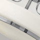 Lampada da soffitto piccola moderna in acciaio con diffusore in vetro a 3 luci