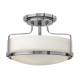 Lampada da soffitto piccola moderna in acciaio con diffusore in vetro a 3 luci
