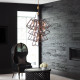 Lampadario a grappolo in acciaio grande con a 13 diffusori geometrici