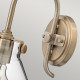 Lampadario dal design moderno in acciaio con 4 diffusori in vetro trasparente
