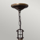 Lampadario rustico con struttura in acciaio e diffusori in organza a 3 luci