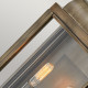 Lanterna da parete media con diffusore in vetro a 2 luci per esterno