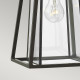 Lanterna da parete media in alluminio con diffusore in vetro a 1 luce