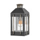 Lanterna da parete piccola in alluminio e ottone con diffusore in vetro a 1 luce
