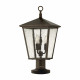 Lampioncino da giardion e sentiero con diffusore in vetro a 3 luci