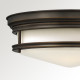 Plafoniera da soffitto rotonda in acciaio diffusore in vetro opalino con 3 luci
