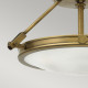 Plafoniera piccola in acciaio diffusore in vetro a 3 luci design moderno