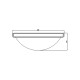 Plafoniera rotonda grande in acciaio diffusore in vetro a 3 luci design moderno