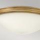 Plafoniera rotonda grande in acciaio diffusore in vetro a 3 luci design moderno