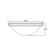 Plafoniera rotonda piccola in acciaio diffusore in vetro a 2 luci design moderno
