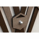 Appendiabiti da parete con struttura in legno dal design moderno ed elegante