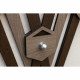 Appendiabiti da parete con struttura in legno dal design moderno ed elegante